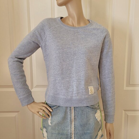 Abercrombie & Fitch Sheer Back Sweatshirt SZ M Light Blue - Picture 2 of 11